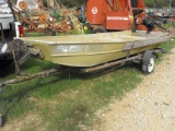 BOAT WITH 2.5 HP MOTOR AND TROLLING MOTOR
