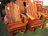 CEDAR GLIDER CHAIR WITH CUP HOLDERS