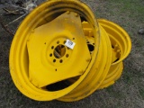 (2) FORD RIMS  (YELLOW)