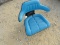 BLUE TRACTOR SEAT  ( HAS A SMALL TEAR)