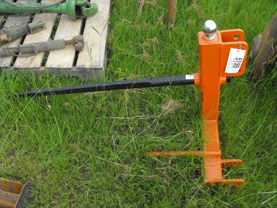 3 PT HAY SPEAR AND TRAILER TOTER  (ORANGE)