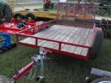 UTILITY TRAILER 6' X 10'  TILT BED AND RAMP