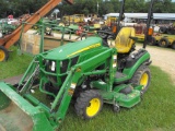 JD 1025R/BELLY MOWER/LOADER/834 HRS SHOWING/#1LV1025RPFH321562