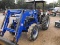 6050 FARMTRAC 4X4 WITH LOADER SHOWING 505 HRS