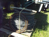 PALLET OF USED BARBED WIRE