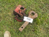 (2) PINTLE HOOK HITCHES AND CLAMP