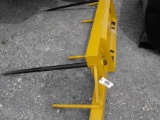 SKID STEER DOUBLE ROUND BALE FORK