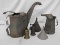 VINTAGE OIL CANS, FUNNELS, AND TORCHES