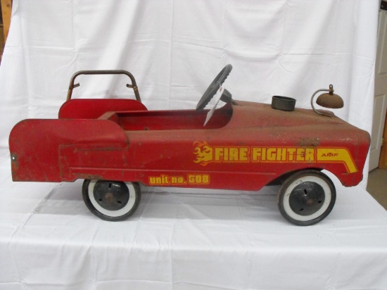 "FIRE FIGHTER" UNIT NO. 508  AMF PEDAL CAR