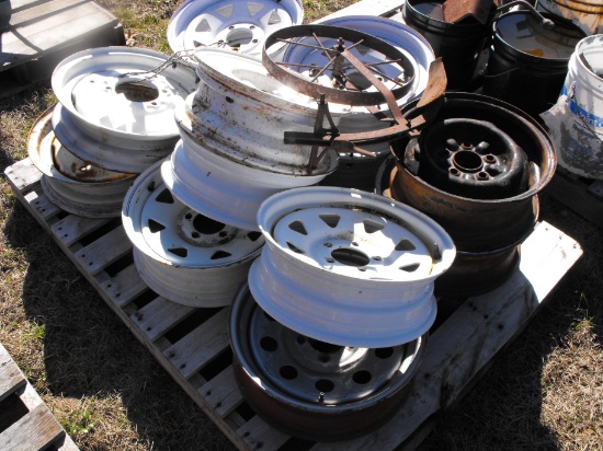 PALLET OF MISC RIMS