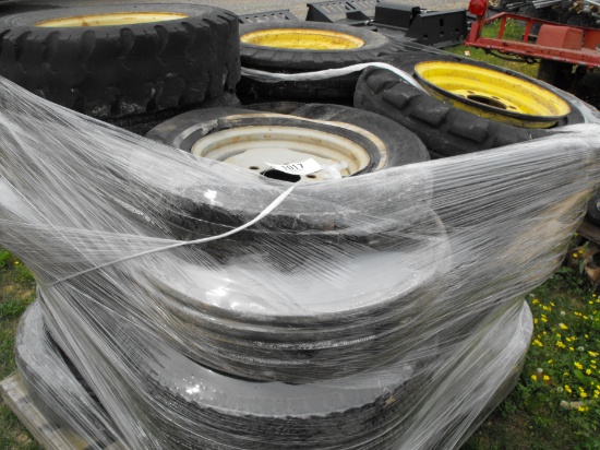 PALLET OF IMPLEMENT WHEELS