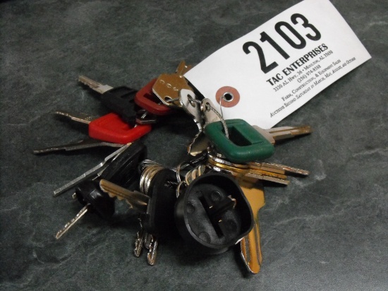 HEAVY EQUIPMENT KEY SET  24 KEYS