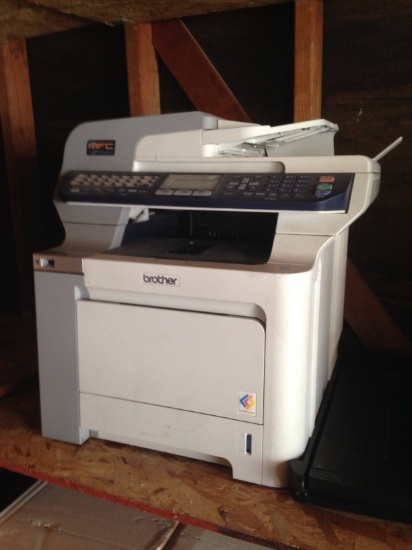 Brother MFC-9840cdw printer pulled from working office business closure. Powers on.