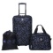Skyline 3pc Softside Luggage Set - Black Firework