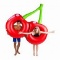 Big Mouth Giant Double Cherry Pool Float