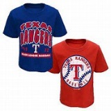 Texas Rangers Toddler Boys' Little Fan 2pk T-Shirt