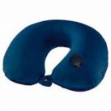 Travel Smart Polyfilled Inflatable Neck Rest - Blu