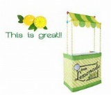 Antsy Pants Lemonade Stand Fabric Cover - Sm