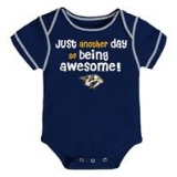 Nashville Predators Baby Boys' Team Logo 3pk Bodys