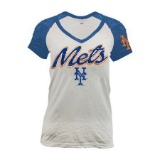 New York Mets Women's Glitter Print Jersey Tank To