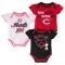 Cincinnati Reds Baby Girls' Cutest Little Fan 3pk