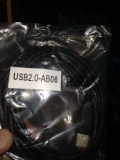 usb printer cables USB2.0 to 0-AB06 lot of 15