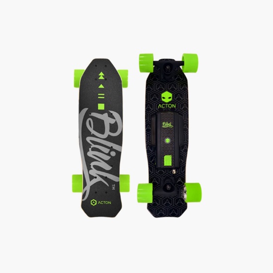 ACTON BLINK LITE - WORLD S LIGHTEST ELETRIC SKATEBOARD appears new in box with carry bag and remote