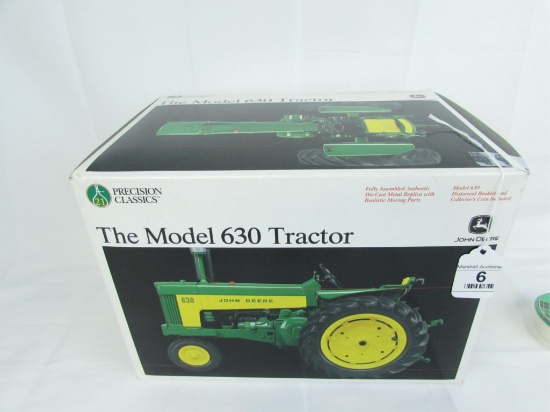 Precision John Deere 630 tractor, box in good condition, 1/16