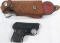 Start Starting .22 Crimped Pistol. Unusual START  Official starting pistol in leather holster with