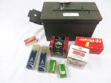 Mixed .22 LR Ammo. Mixed ammo can of 500 rounds  bulk Winchester 36-grain hollow point; 500 rounds