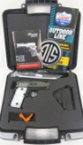 Sig Sauer P238 .380 ACP Semi-auto Pistol. New In  Box. Nitron Engraved with White Pearl Grips, Sig