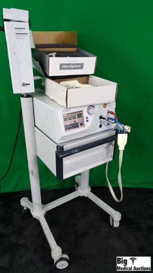 Thermage TG-1A-115 ThermaCool TC RF generator with TM-1A cooling module & (3) TH-1 handpieces on rol