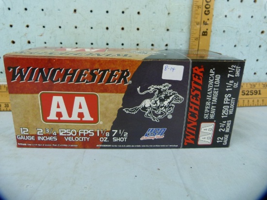 Ammo: 4 boxes/25 Winchester AA 12 ga, 7-1/2 shot, 4x$