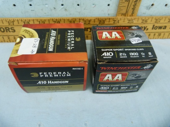 Ammo: 45 rounds in 2 boxes, Winchester & Federal .410, 2x$