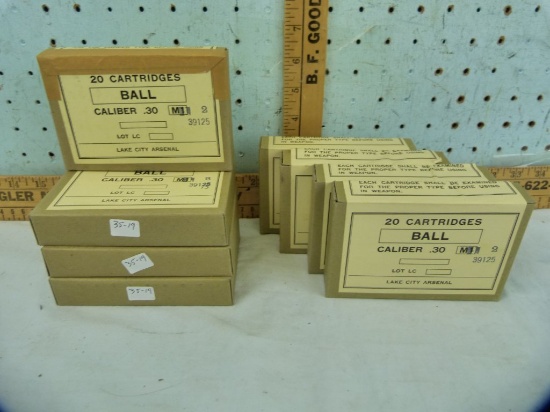 Ammo: 8 boxes/20 Lake City Arsenal .30 cal M1, 8x$