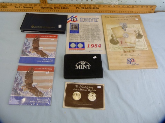 7 Items: US coin & medal sets
