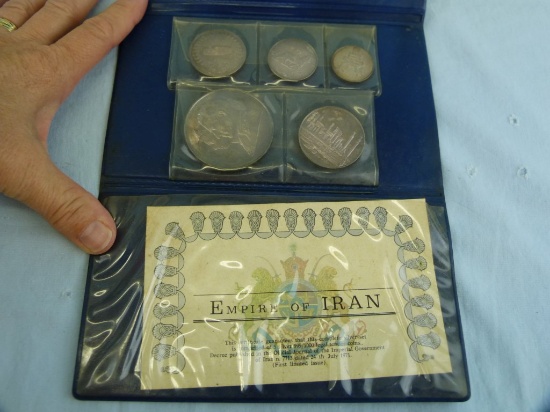 1971 Iran 5-coin Silver Proof set