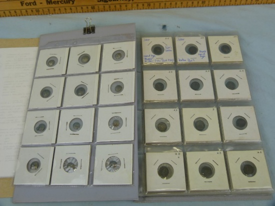 Johore Album: 1527/8-1986, 84 coins w/reference photocopies