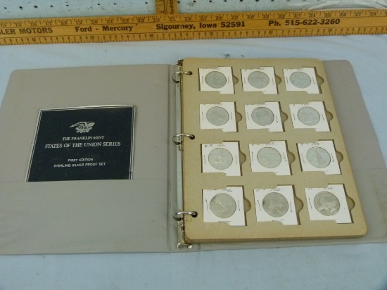 Franklin Mint Sterling Silver Proof set - 50 States of the Union