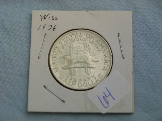 1936 Wisconsin US Comm. Half Dollar, MS62