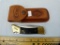 Case XX USA 59LSS lockback knife, new w/leather sheath