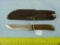 Marble's USA knife, stag handle, w/leather sheath