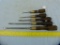 5 Winchester USA wood handled screwdrivers