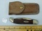 Case XX USA 6265SAB 2-blade knife w/leather sheath