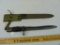 Toledo Ini bayonet ET23689C w/metal sheath, canvas belt loop