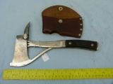 Marble's USA No. 2P safety axe w/leather sheath