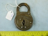 Winchester Six Lever padlock, no key, USA, 3-1/8