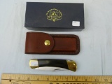 Cutco USA 1889 lockback knife, NIB w/leather sheath