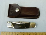 Bear MGC USA Mac Tools lockback knife, wood handles