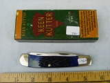 Keen Kutter USA 92 2-blade knife, blue jig bone, NIB